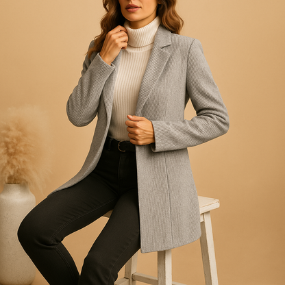 Montrel™ | Blazer ajusté à manches longues pour femmes